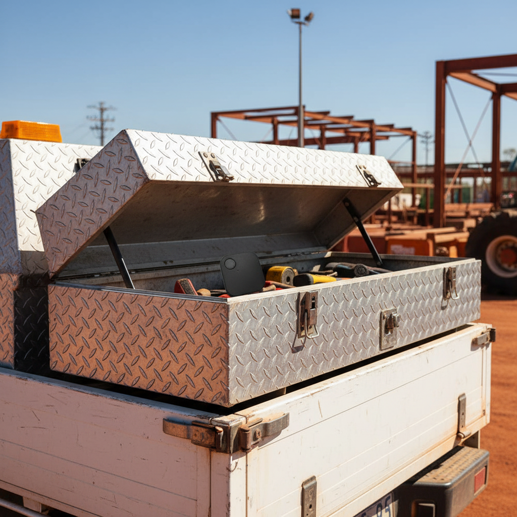 Aluminium Tradie Toolbox on Ute Tray
