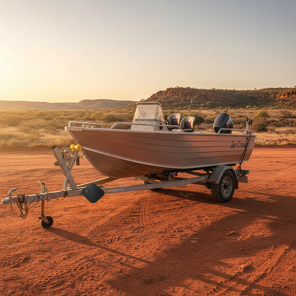 Bar Crusher Boat on Red Dirt